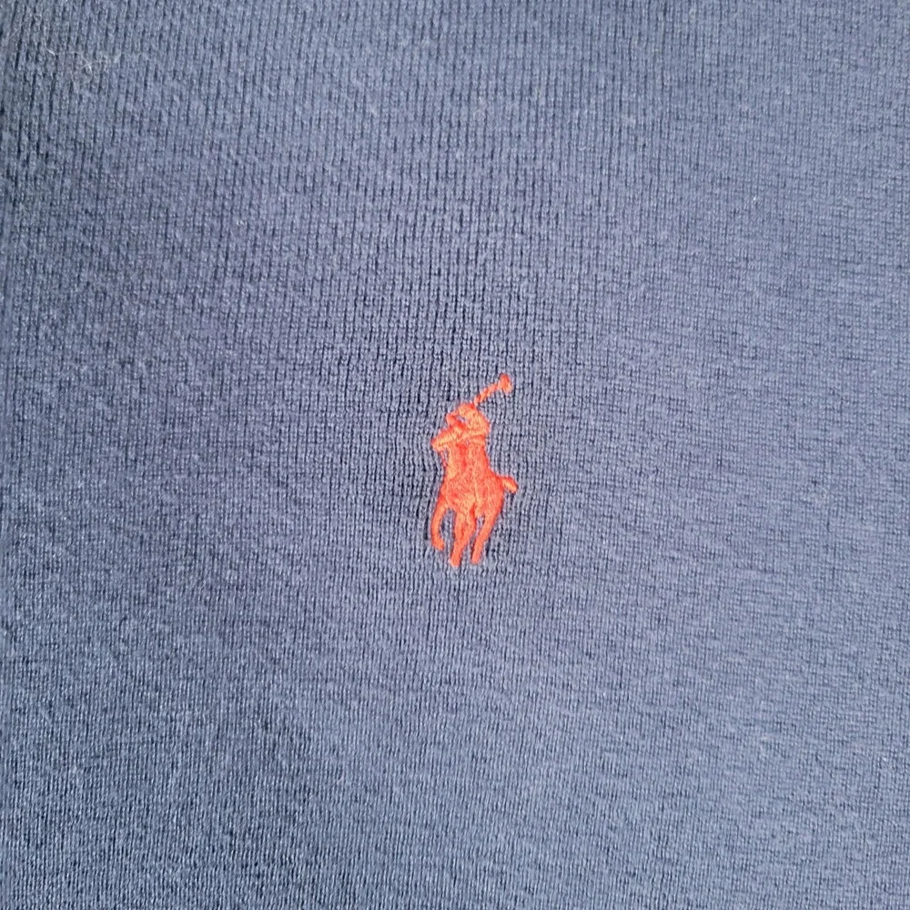 Polo Ralph Lauren Sweater Mens 2XL Navy Blue VNeck 100% Pima Cotton Italian Yarn